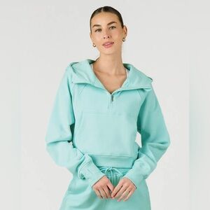 ZYIA Aqua Half-Zip Hoodie